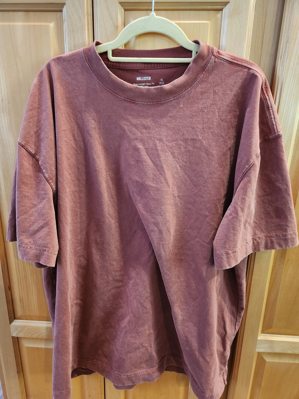Hollister Men's Short Sleeve Crew Tee - Mauve